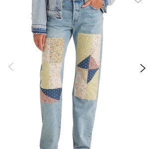 Levi’s 501 90s vintage style patch jeans size 25